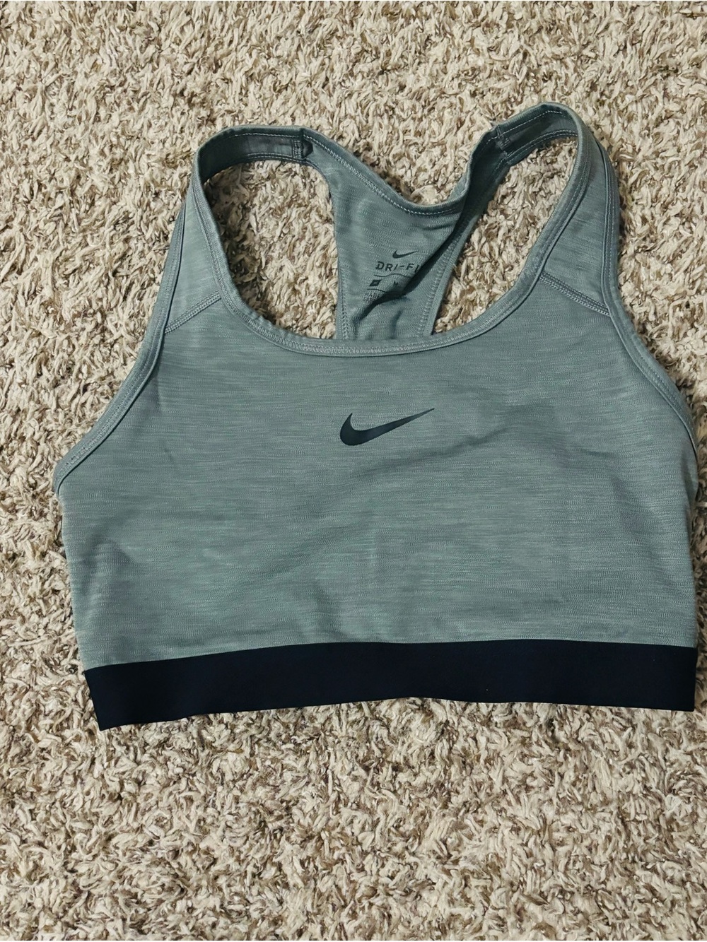 Nike Dri-FIT Women’s Gray Racerback Sports Bra